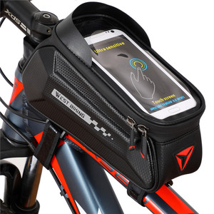 Abay — sac de transport pour vélo, <span class=keywords><strong>sacoche</strong></span> <span class=keywords><strong>avant</strong></span> pour BMX, avec couverture de pluie, guidon à fermeture éclair, multi-fonction, <span class=keywords><strong>porte</strong></span>-<span class=keywords><strong>bagage</strong></span> réfléchissant - Product Image 5