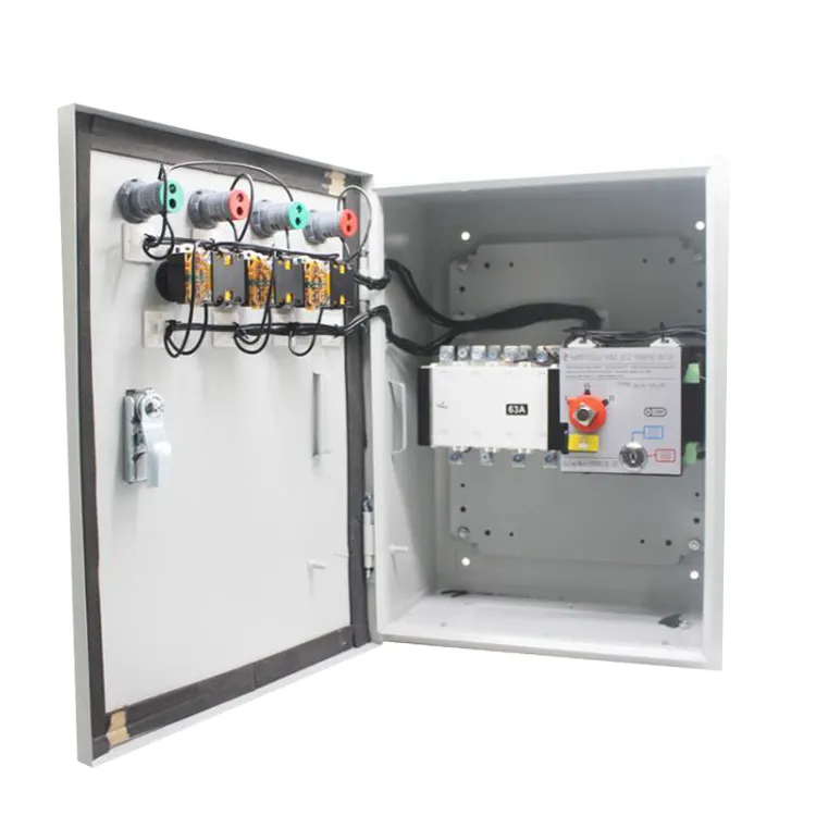ATS Dual Power Distribution Box control panel tablero interruptor de transferencia <strong>Automatic</strong> <strong>transfer</strong> <strong>switch</strong> <strong>200</strong> <strong>Amp</strong> with box