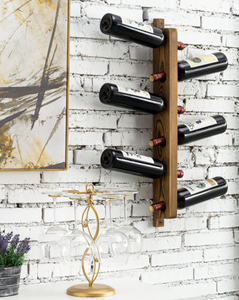 Soporte para botellas <span class=keywords><strong>de</strong></span> vino <span class=keywords><strong>de</strong></span> madera hecho en fábrica estante <span class=keywords><strong>de</strong></span> exhibición <span class=keywords><strong>de</strong></span> vino montado en la pared - Product Image 5