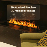 Nouveau meuble TV intelligent 3D avec foyer à brume intégré et humidificateur à flamme décorative simulée