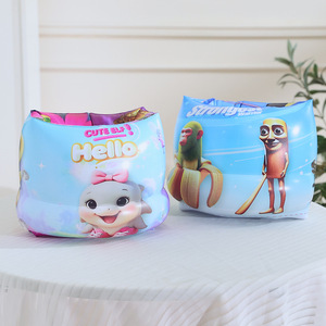 Children Swimming Arm <b>Floats</b> <b>Inflatable</b> Buoyancy Water Sleeve For Kids And Adults PVC Material With Abstract Art Design - Product Image 4