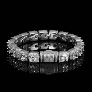 Hip-hop Rock Sugar Chain <b>Copper</b> Inlaid Zircon <b>Bracelet</b> Trendy Brand Personalized Fashion Men's Jewelry Tanjing - Product Image 3