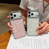 Funda para Teléfono con Diseño de Concha en Forma de Corazón para iPhone 18 ProMax 17 16 15 14 13 Air Plus Pro Max, Funda Protectora Exquisita a Prueba de Golpes