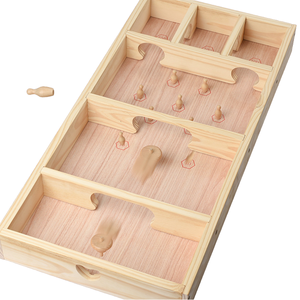 Jeu de bowling gyroscopique en bois avec logo personnalisé, jeu de table rétro, jouet familial pour les fêtes en intérieur - Product Image 1