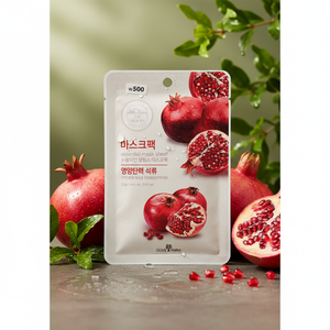 Pomegranate Extract Brightening Anti-Aging Moisturizing/Hydrating <b>Sheet</b> Mask Essential South Korea Skincare - Product Image 3