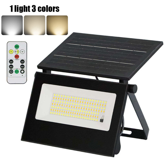 New Design Portable All in One Foldable Solar Flood Light IP65 Waterproof Remote Garden Outdoor LED Solar Powered Wall Lights