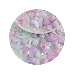 Acrylic Assorted Beads Cute Beads for Jewelry Making Kawaii Flower Butterfly Bow Beads Bulk for Bracelets Making DIY Crafts