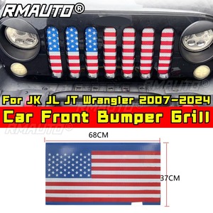 Grille de pare-chocs avant de voiture, grilles de course, calandre pour Jeep Wrangler JK JL JT 2007-2024, kit carrosserie, accessoires automobiles - Product Image 2