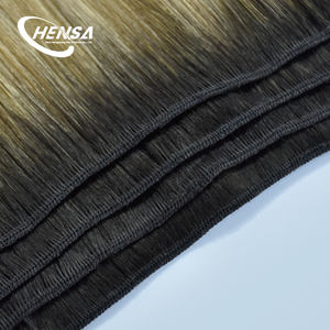 <span class=keywords><strong>Prix</strong></span> de gros d'usine, cheveux vierges à 100%, trame double tirée à la machine, extensions de cheveux humains, fournisseurs - Product Image 3