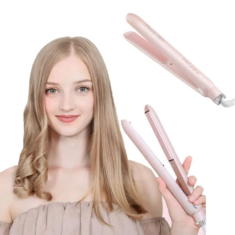 Professional 2 in 1 Perfect Hair Straightener Smooth Brilliance Ceramic Flat Iron Hair Straightener and Curler