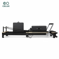 Machine de Pilates pliable en aluminium portable pour usage domestique, petit studio, couleur et logo OEM, emballage en boîte en bois, marque Celux