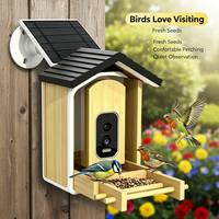 Mangeoire à oiseaux intelligente avec caméra de reconnaissance intégrée, marque privée OEM, pour l'observation des oiseaux en plein air, dispositif d'alimentation pour oiseaux sauvages