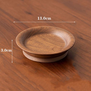 Plateau en bois massif pour fruits, artisanat en bois, plateau de séparation en bois naturel, plateau de rangement à cinq compartiments pour hôtel, plateau à collation, artisanat en bois - Product Image 5