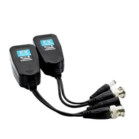 CCTV Coaxial 2-to-1 Puissance Vidéo Balun Émetteur-Récepteur Connecteurs Plastique RJ45 BNC Mâle Connecteur pour Surveillance Accessoires Moniteur