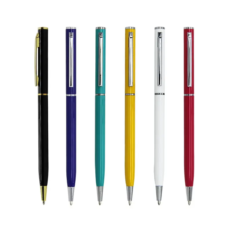 Personalizzato con il Logo di stampa penna a sfera pubblicità più economica promozionale penna regalo personalizzata in plastica in metallo Custom penna a sfera