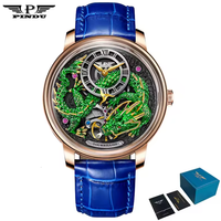 PINDU 6632 développe et conçoit de nouvelles montres mécaniques automatiques pour hommes, montres de luxe de haute qualité de 45,5 mm, montre-bracelet pour homme, cadeau pour homme