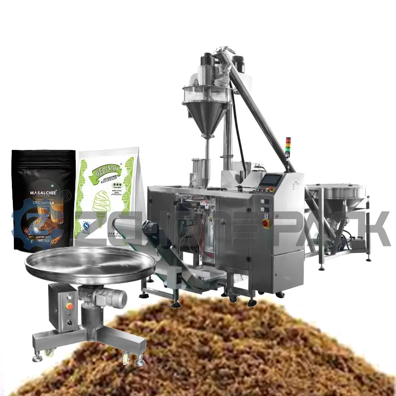 Mesin kemasan bubuk teh hijau Matcha paket bubuk telur mesin kemasan bubuk kacang kedelai