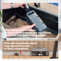 Piège à souris électrique automatique intelligent Wi-Fi réutilisable pour attraper les rats et les souris, piège à animaux pour l'intérieur