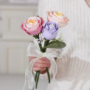 Kit de fleurs à faire soi-même <span class=keywords><strong>Robotime</strong></span> <span class=keywords><strong>Rokr</strong></span>, cadeau artisanal, jouets AD022, lavande, rose, artisanat en plastique, puzzles <span class=keywords><strong>3D</strong></span> - Product Image 4