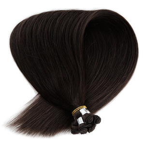 Extensions de cheveux humains vierges K.SWIGS, cuticules alignées, couleur 1B, lisses, trame invisible, sans nœuds, pour coiffure en salon, trame nouée à la main. - Product Image 4
