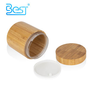 100 mL 200 ml 300 ml 500 ml Tarro de crema de bambú Tarro de lujo con tapa de bambú Frascos cosméticos de bambú biodegradables - Product Image 5