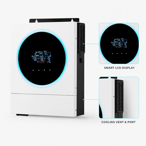 Système solaire hybride double 6 kW 48 V On/Off Grid avec sortie simple, onde sinusoïdale pure, efficacité de 97 %, VMIV TWIN 6000-48 - Product Image 5