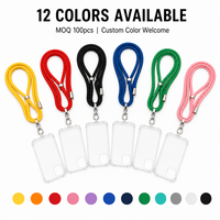 Long cordon personnalisé couleur patch transparent cadeau promotionnel réglable LOGO personnalisé téléphone bandoulière collier téléphone portable sangle lanière