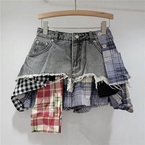 Men's Boy's Pants Cargo Shorts Apparel <strong>Trousers</strong> Plaid Printing Cotton Enzym Wash with Belt and Inner Waist <strong>Cord</strong> - Product Image 4