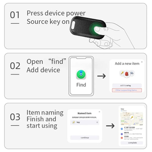 <b>Mini</b> Pet GPS Tracker Smart MFI Key Finder with Holes <b>Car</b> Locator Child Dog Air Tag Tracking Location Anti-lost Alarm - Product Image 6