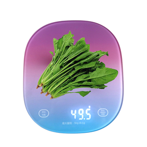 Báscula de cocina con pantalla LED de cristal templado alimentada por batería inteligente División 1g al por mayor - Product Image 2