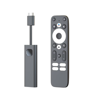 Clé TV Android 4K certifiée Google avec commande vocale GD1, compatible Chromecast intégré, prix d'usine