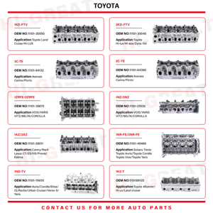 Culasse de moteur 3.0L 2JZ 2JZ-GTE pour <span class=keywords><strong>Toyota</strong></span> Lexus Supra Crown Engine Systems 2JZ Cylinder Head Assembly - Product Image 6