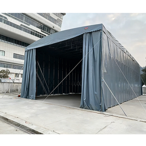 Tente rétractable Push Pull 6m x 4m x 3m - Auvent pliable imperméable et mobile pour la protection des marchandises - Auvent pliant en PVC - Product Image 6
