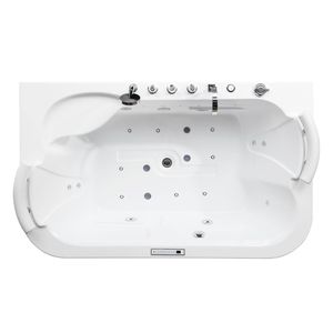 Bañera de Hidromasaje Romántica de Acrílico para <span class=keywords><strong>Parejas</strong></span>, con Control por Computadora, para Uso en Hoteles, Interior/Exterior, Moderna, Independiente - Product Image 3
