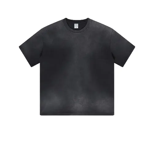 OEM Высококачественная 100% хлопковая модная индивидуальная градиентная цветная футболка оверсайз дышащая футболка с коротким рукавом для мужчин и женщин