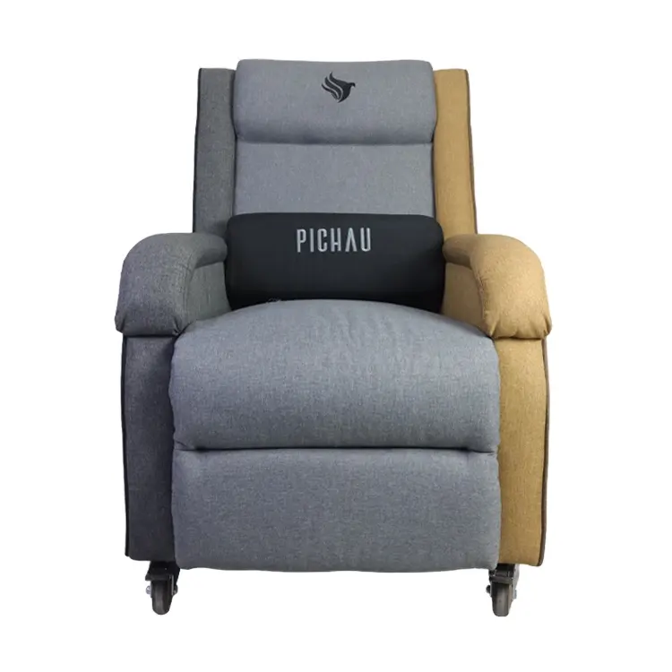 WSV8918 neues Design doppelfarbiger Stoff ergonomisches Sofa für den Einsatz beim Spielen mit Rädern Liegestuhl Funktionssofa