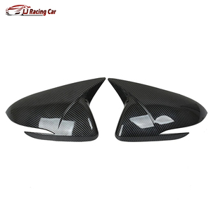 ABS en Fiber de carbone noir brillant une paire coque de rétroviseur latéral de porte pour <span class=keywords><strong>Hyundai</strong></span> <span class=keywords><strong>i30</strong></span> N NLine 2020-2023 - Product Image 2