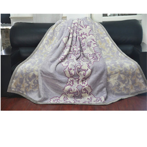 Màu Xanh PHOENIX Chăn Bán Buôn 100 <span class=keywords><strong>Merino</strong></span> Len Raschel Trọng Sang Trọng Tùy Chỉnh In Dày Mùa Đông Ấm Tùy Chỉnh - Product Image 2