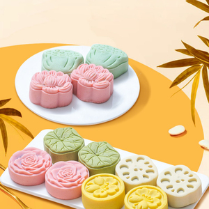 Bánh hoa nhài và lòng đỏ trứng Sô cô la hương vị khác nhau trà đồ ăn nhẹ đồ ăn nhẹ Châu Á phong cách Quảng Đông trung thu bánh trung thu - Product Image 5