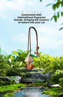 Diffuseur de parfum pour voiture en verre cristal géométrique à facettes, pendentif diffuseur d'aromathérapie longue durée, vente en gros
