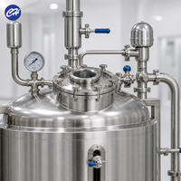 Cuve de Dégazage Sanitaire 500L en Acier Inoxydable 316L, Récipient Sous Pression pour Dégazage Sous Vide du Lait, Jus, Vin, Certifié ASME CE, Marque Chenghang
