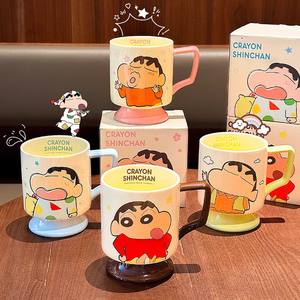 Crayon Shinchan Ceramic Mug Stemmed Cup With Handle Cartoon Design For Coffee Tea Gift Box Spring 2025 - Product Image 1