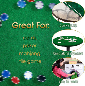 Feltro Card Table Game Cover <span class=keywords><strong>tovaglia</strong></span> rotonda copritavolo <span class=keywords><strong>da</strong></span> Poker elastico Topper Protector Mat <span class=keywords><strong>per</strong></span> <span class=keywords><strong>tavolo</strong></span> - Product Image 3