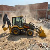 Mini Backhoe Loader XC8-S2570 Berkualitas Tinggi, Wheel Loader dengan Kapasitas Bucket 1.0m untuk Konstruksi dan Penanganan Material