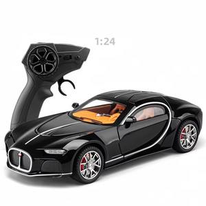Modèle de voiture de sport Bugatti <span class=keywords><strong>Atlantic</strong></span> de haute qualité 1/24, voiture de course RC 2.4G, télécommande, alliage moulé sous pression, ouverture, cadeaux, collection, jouets - Product Image 1