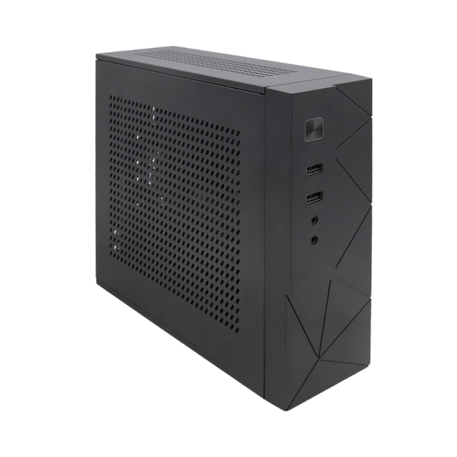 Eglobal New Industrial Office Business HTPC Itx Mini PC Computer case DDR4 USB Port 2.0 CNC Machine Steel Chassis CN/AU/US/EU