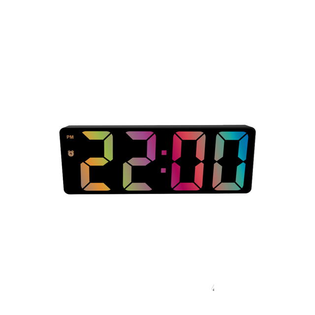 Custom LED Digital 3D Smart Electronic Alarm Clock Modern ABS Material Tabletop Kalender Temperature Wall Clock for Desktop Use