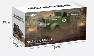 NEW JJRC Q61 원격 조종 차량 1/16 2.4G 4WD RC 오프로드 군용 트럭 운송차 어린이 선물용 - Product Image 6