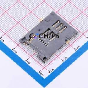 C7060-02 SIM Card Connector SMD Connector Self-Return Type 2.2mm - Product Image 2