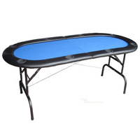 Table de poker Texas Hold'em pliable de 72 pouces pour 8 joueurs